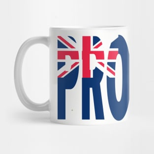 Tortola Flag Design in The Word Proud - BVI - Soca Mode Mug